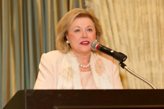 Barbara Taylor Bradford at a recent speaking engagement in America