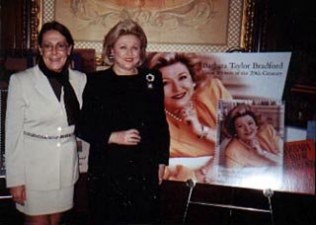 Barbara Taylor Bradford with Susan Zito of Bradford Enterprises at her New York postage stamp ceremony at LeCirque 2000
