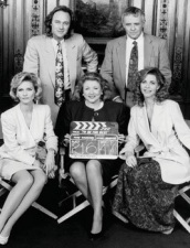 Barbara Taylor Bradford and the cast of To Be The Best, her four hour miniseries