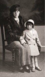 Barbara Taylor Bradford age 3 with her mother Freda Taylor