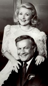 Barbara Taylor Bradford with her husband, Bob: The jewels that the author is to auction tell the story of the highs and lows of their 50-year love affair