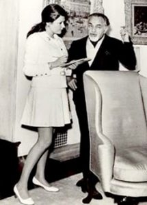 Barbara Taylor interviewing Hollywood legend Edward G Robinson